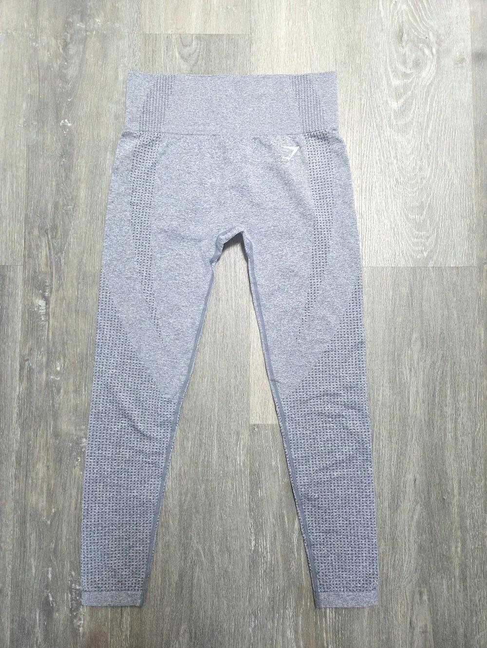 Women's Gymshark Seamless High-Waist Leggings - Light Blue Gray NWOT Size Large